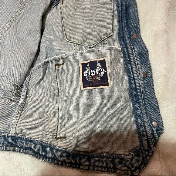 Vintage Harley Davidson denim vest - Picture 8 of 8